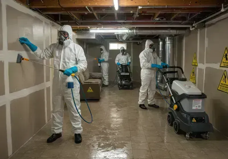 Basement Moisture Removal and Structural Drying process in Stanton, KY